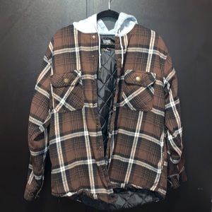 Victory Rugged Wear flannel jacket with hood